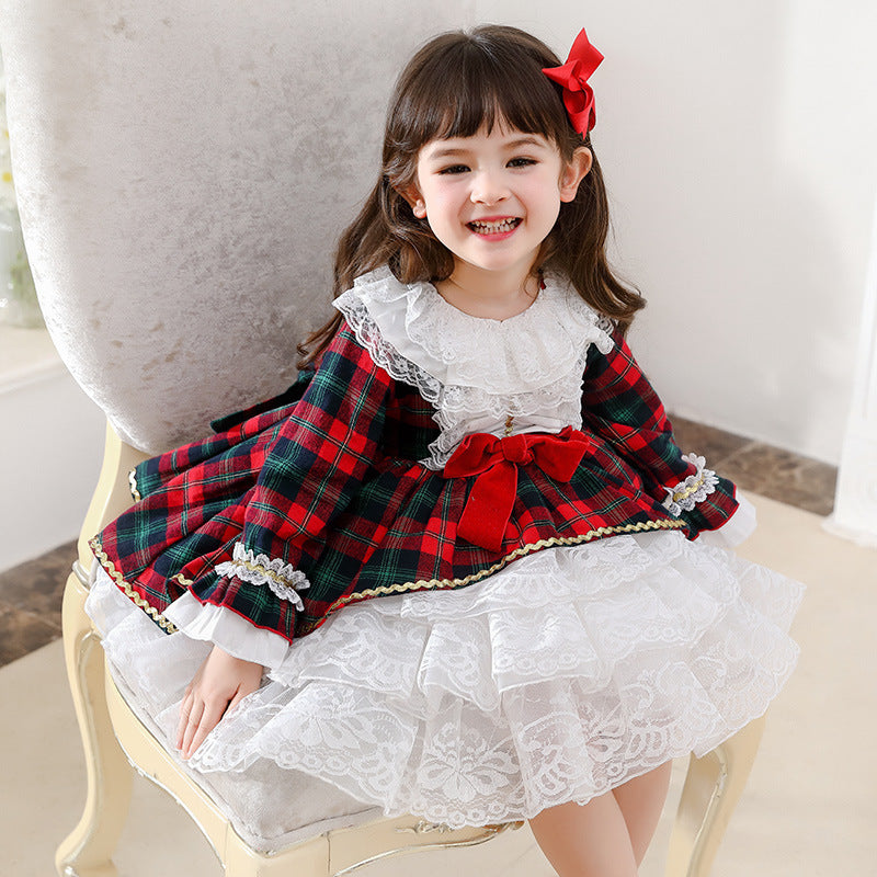 21 Years New Spring Girl Princess Dress British Style Spanish Palace Child Dress Dress Child Dress