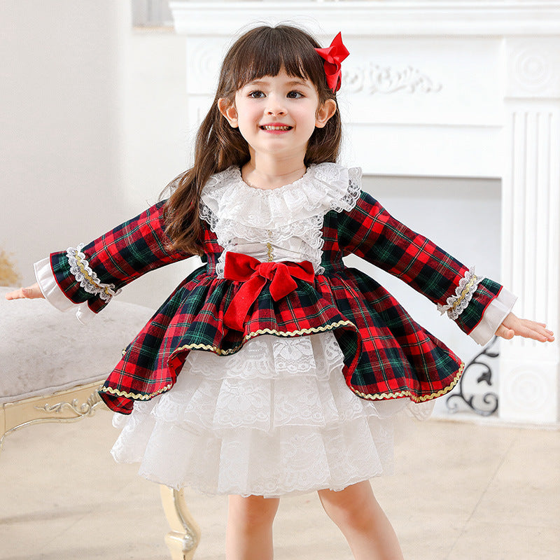 21 Years New Spring Girl Princess Dress British Style Spanish Palace Child Dress Dress Child Dress