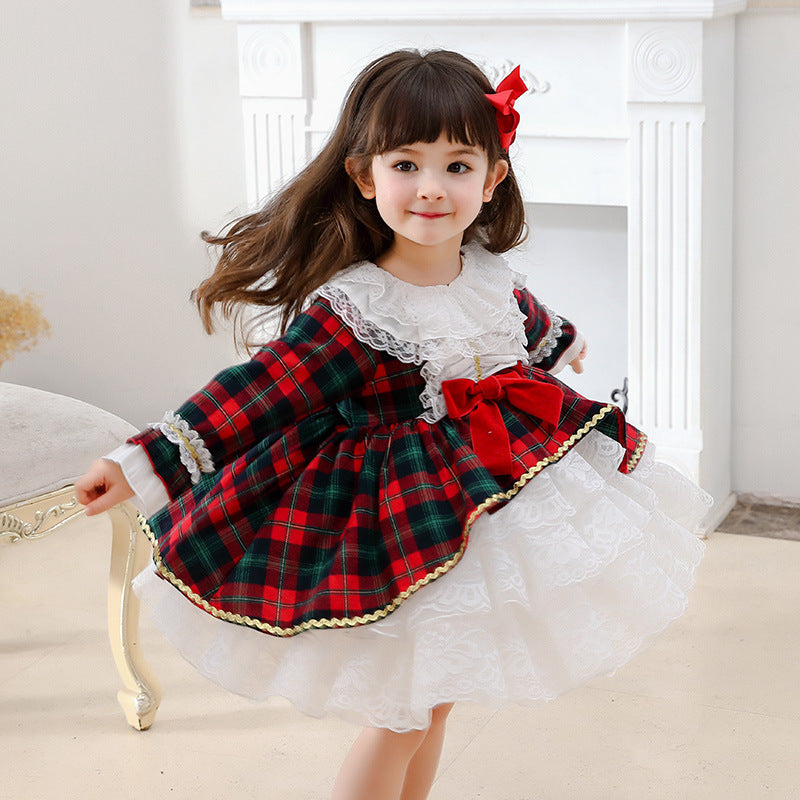 21 Years New Spring Girl Princess Dress British Style Spanish Palace Child Dress Dress Child Dress