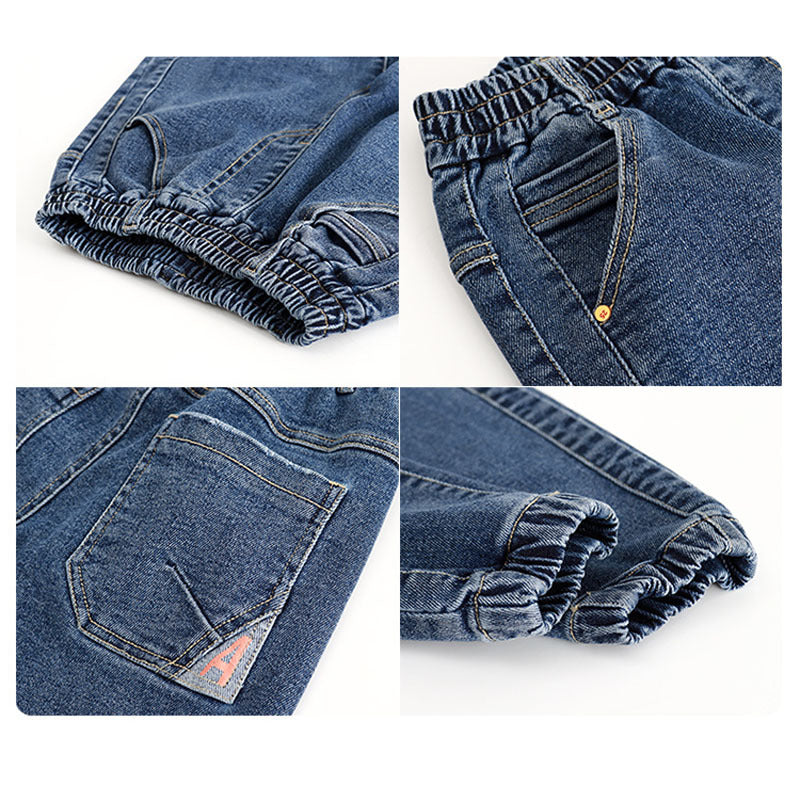 Pantalon ample en jean pour enfants Daddy, hiver