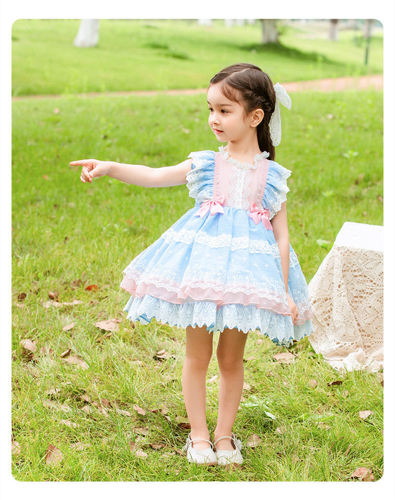 Vêtements pour filles, jupe gilet princesse Lolita Lolita, jupe Tutu en maille pour enfants