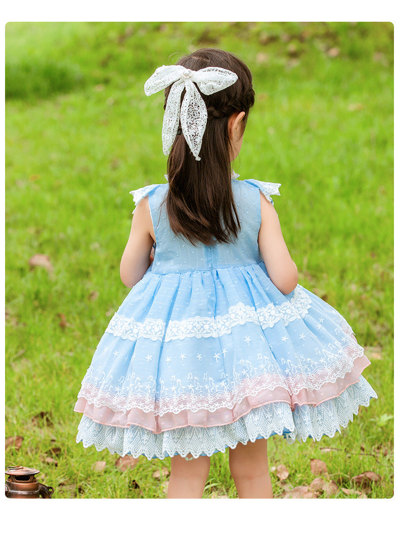 Vêtements pour filles, jupe gilet princesse Lolita Lolita, jupe Tutu en maille pour enfants