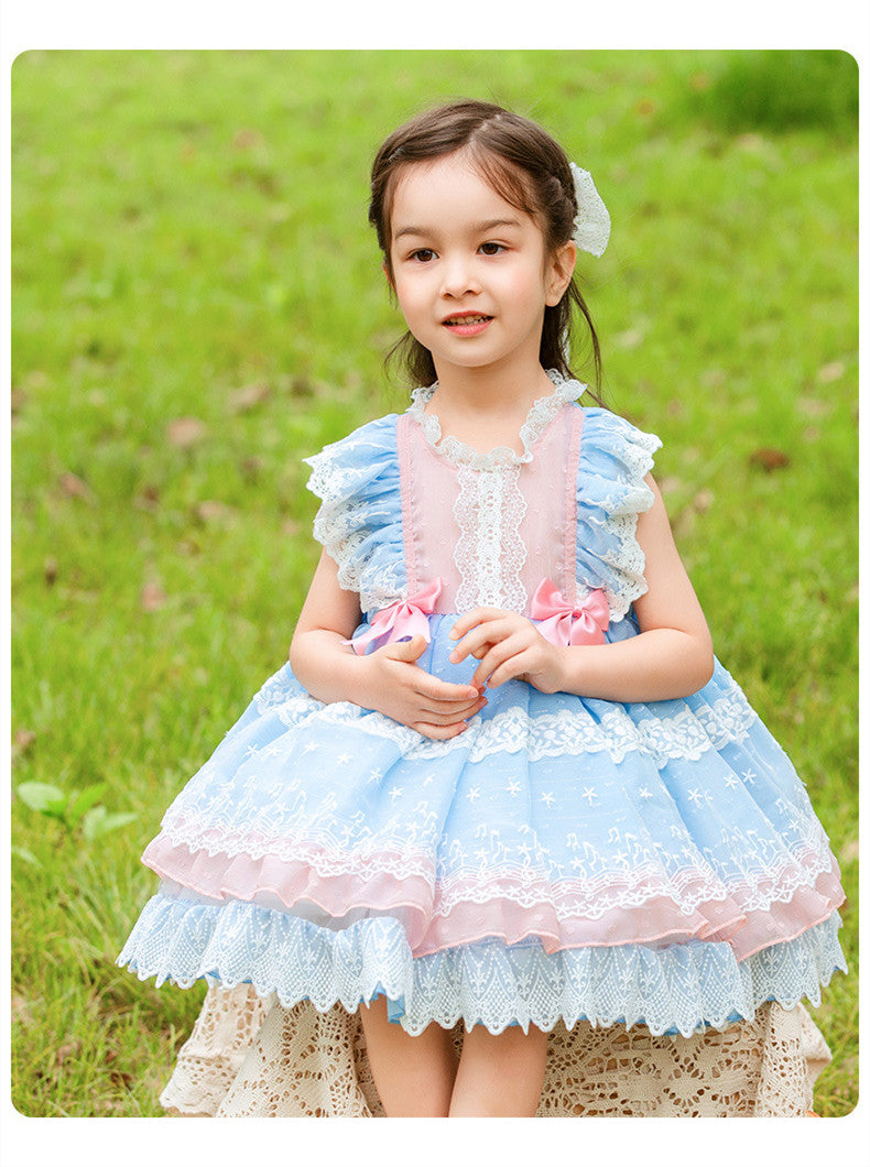 Vêtements pour filles, jupe gilet princesse Lolita Lolita, jupe Tutu en maille pour enfants