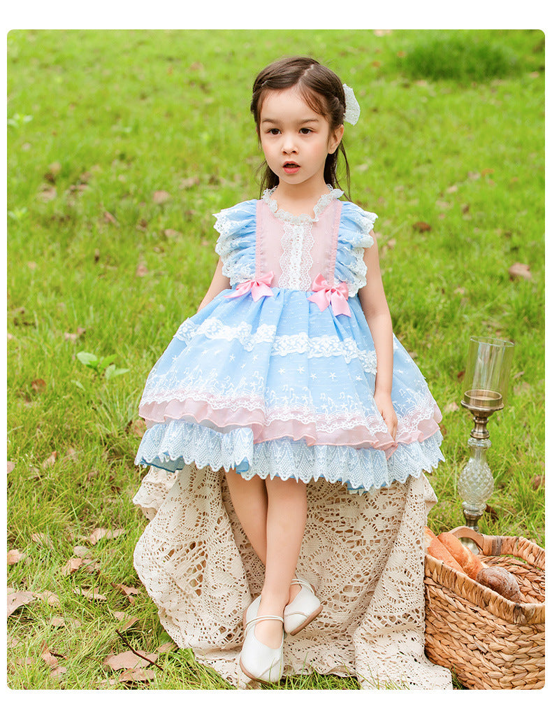 Vêtements pour filles, jupe gilet princesse Lolita Lolita, jupe Tutu en maille pour enfants