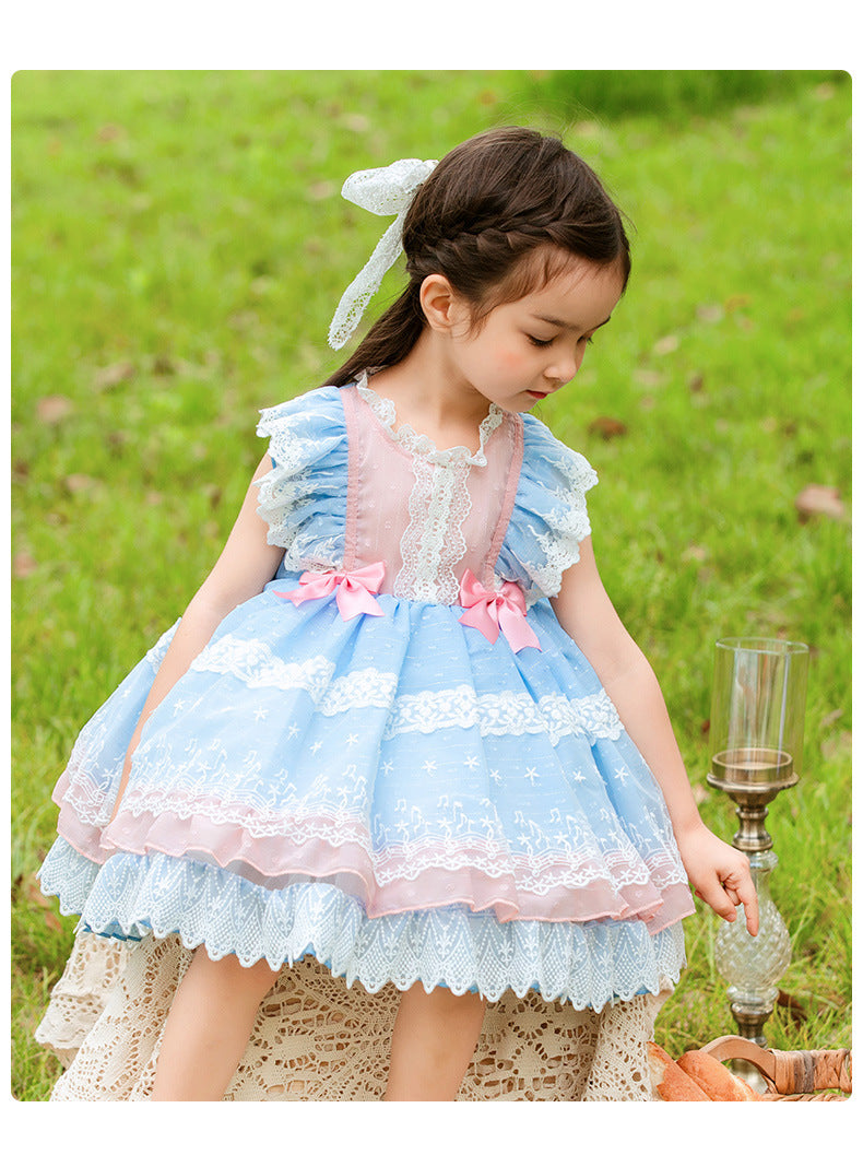 Vêtements pour filles, jupe gilet princesse Lolita Lolita, jupe Tutu en maille pour enfants