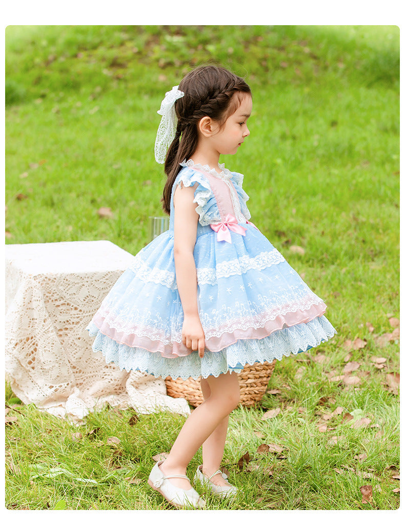 Vêtements pour filles, jupe gilet princesse Lolita Lolita, jupe Tutu en maille pour enfants