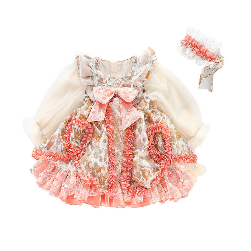 Robe de fille printemps fille bébé robe de princesse