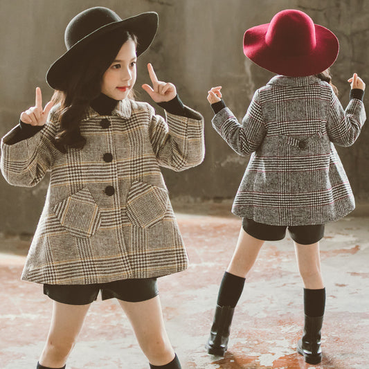 Children's houndstooth jacket