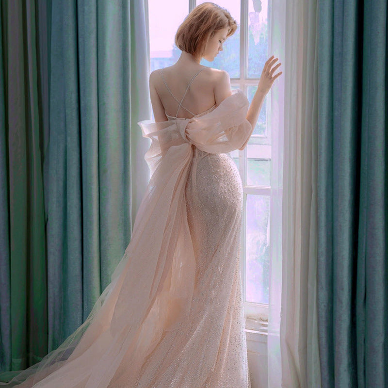 Robe de mariée en queue de poisson à la mode pour femmes