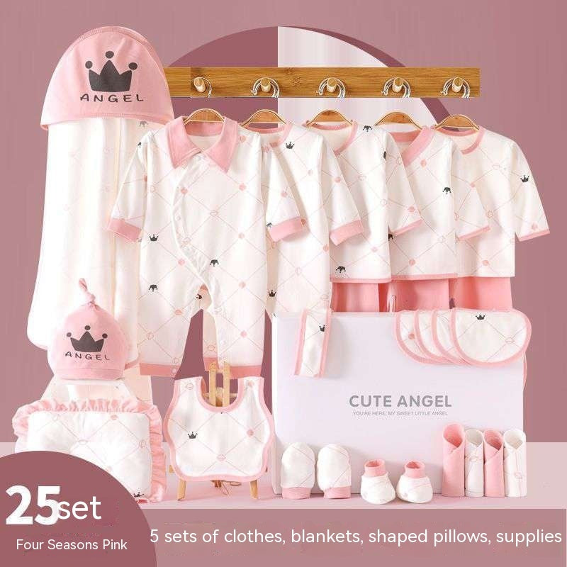 Vêtements pour bébés, costume en pur coton pour nouveau-né, coffret cadeau