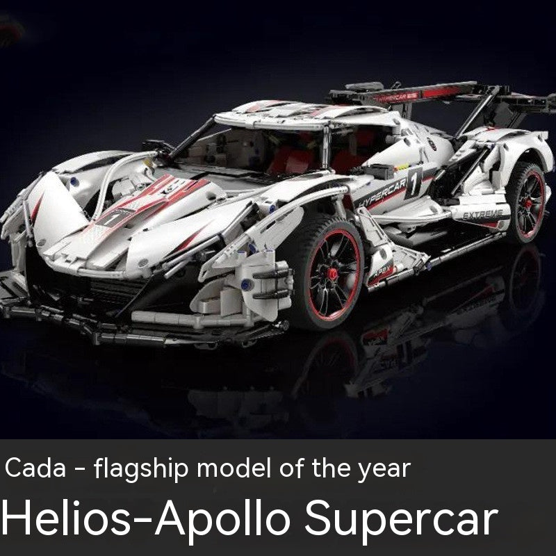 Apollo Sports Car Building Blocks Assembled Remote-control Automobile Toys