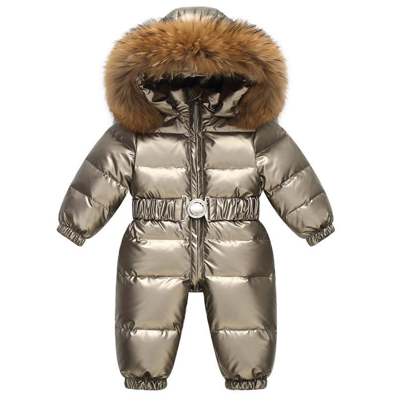 Children's Down Jacket Outdoor Ski Suit Thickened