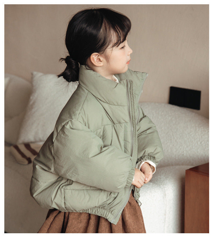 Veste en duvet tricotée pour enfants, nouvelle collection automne et hiver