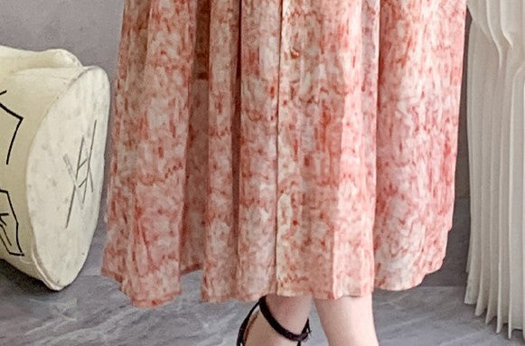 Vestido floral de mujer dulce manga larga