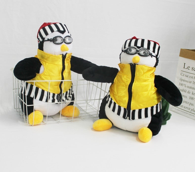 Sérieux Joey's HUGSY jouets en peluche pingouin Rachel peluche poupée jouets pour enfants enfants anniversaire cadeau de noël 18 