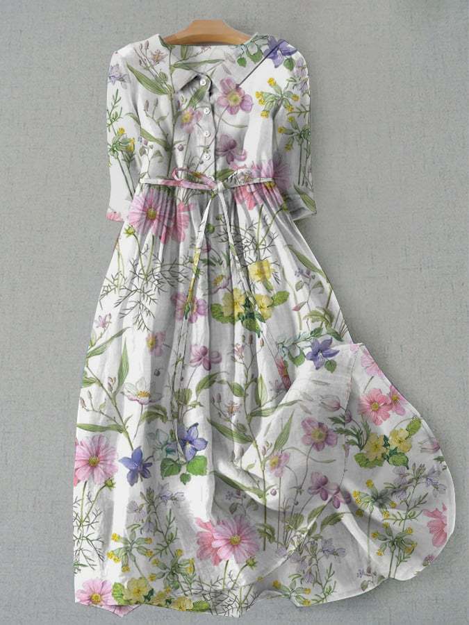 Robe chemise à fleurs pour femmes, nouvelle photo, livraison personnalisée à faire soi-même