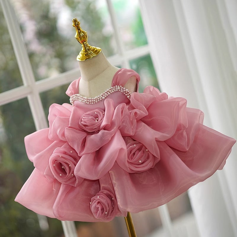 Children Full-year Evening Gown Pettiskirt