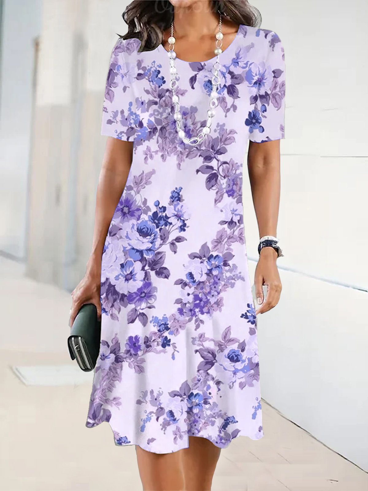 Women's Fashion Personality Vintage Floral Dress