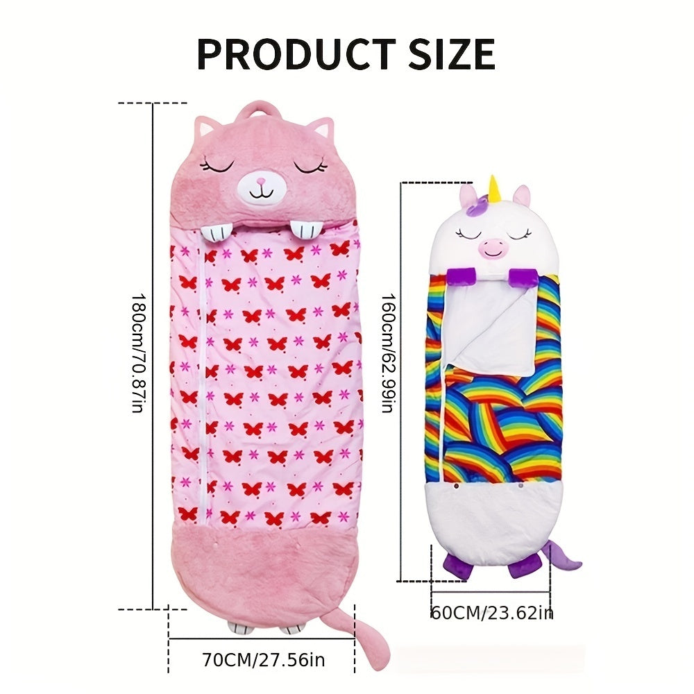 Kids Sleeping Bag, Soft Sleepy Sack For Kids & Toddlers  Easy Roll Up Design For School, Daycare  Children Sleeping Bags Play Pillow Sleep Sack