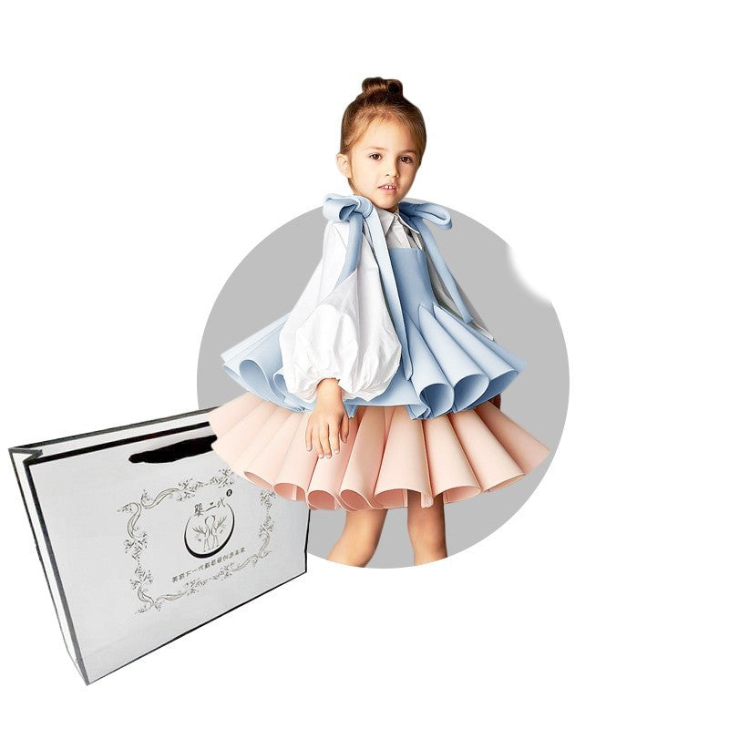 Long Sleeved Shirt With Suspender Princess Skirt