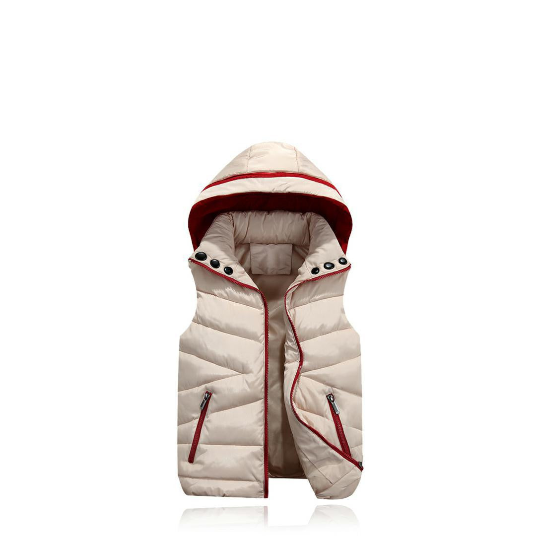 Gilet en duvet de coton pour enfants d'automne et d'hiver