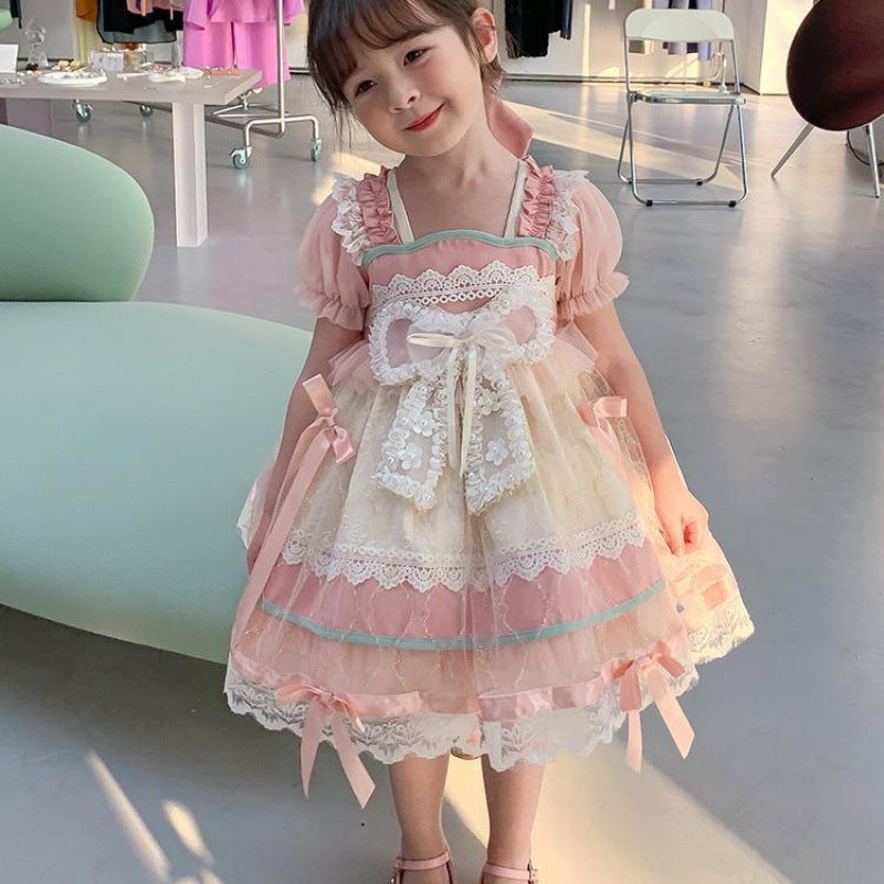 Western Style Lolita Princess Skirt Children's Tulle Skirt