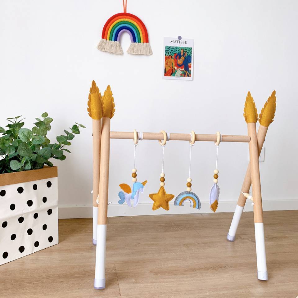 Accessoires de Fitness en bois, jouets éducatifs pour enfants, éducation précoce