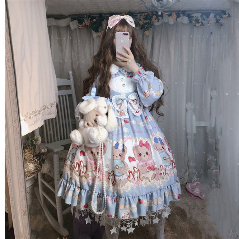 Jupe Lolita mignonne et douce pour fille, nouvelle jupe Lolita, robe de princesse