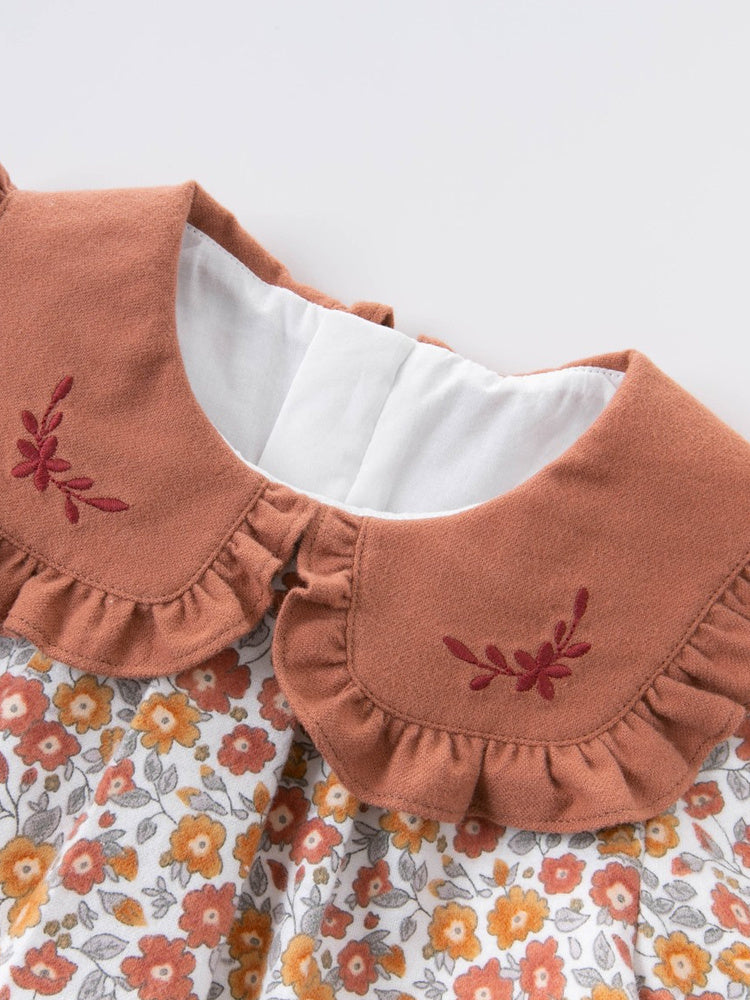 Costume d'automne deux pièces pour femmes, vêtements en coton de style occidental pour bébé