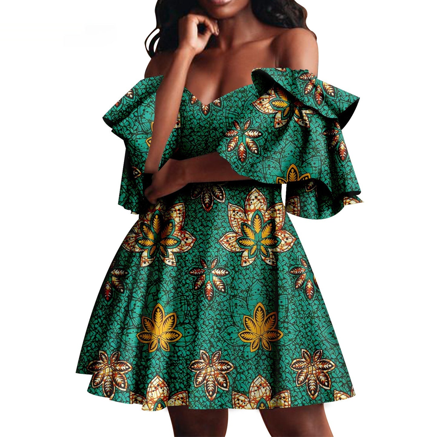 Robe de soirée pour femmes d'été africaine