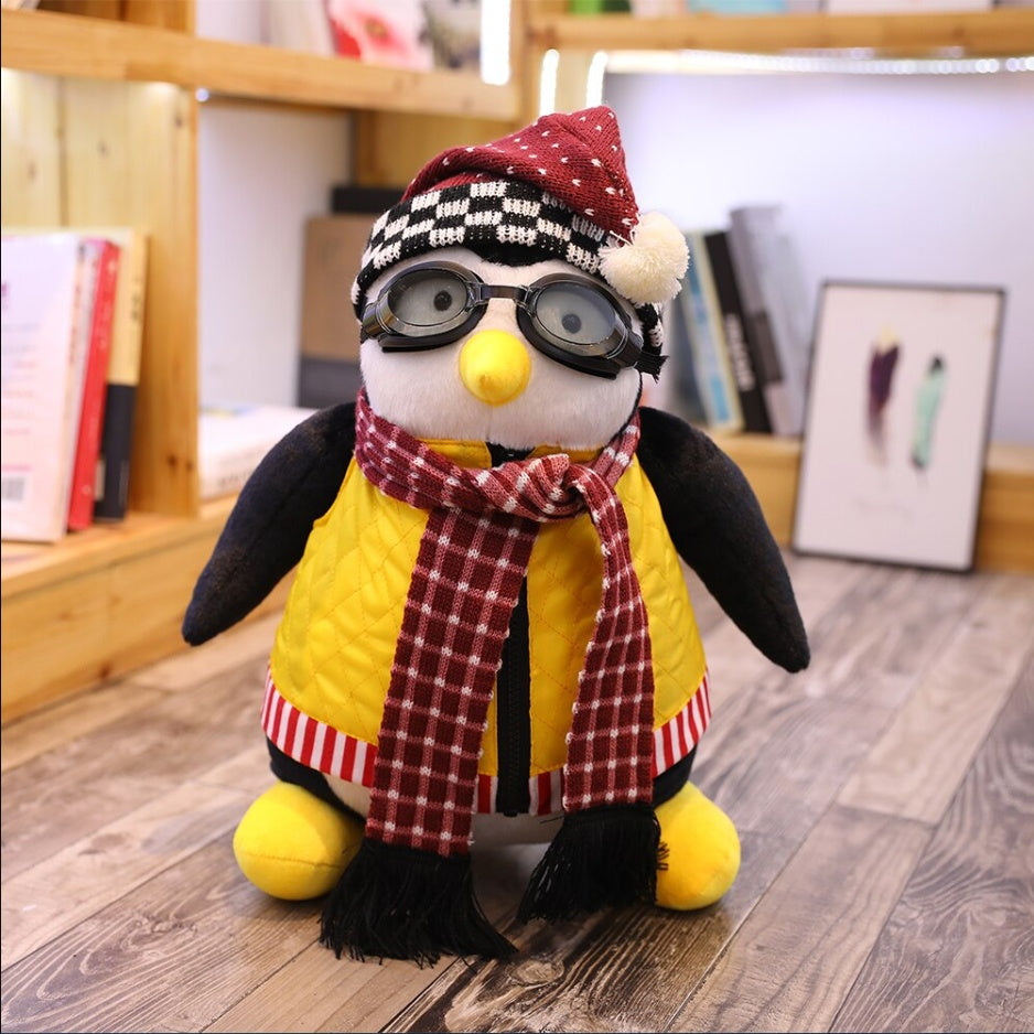 Sérieux Joey's HUGSY jouets en peluche pingouin Rachel peluche poupée jouets pour enfants enfants anniversaire cadeau de noël 18 