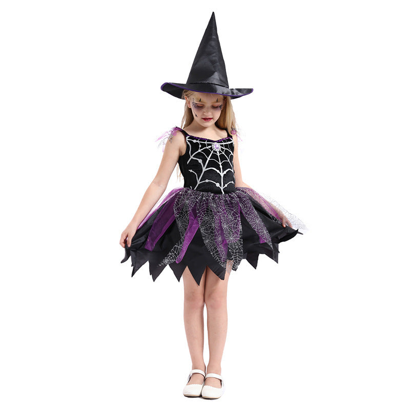 Costume de sorcière pour enfants d'Halloween