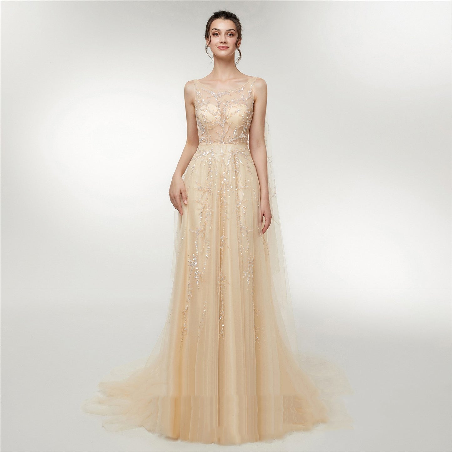 Engerla robe de mariée automne nouvelle robe longue