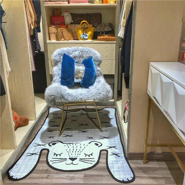 Toys Baby Play Mat Kids Carpet White Tiger Plush Rugs For Liveing Room Decoration Floor Mats Developing Mat For Children