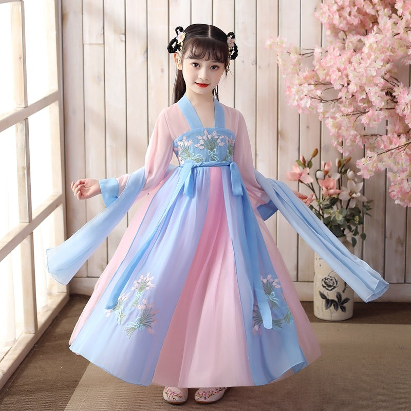 Falda hanfu de niña súper hada