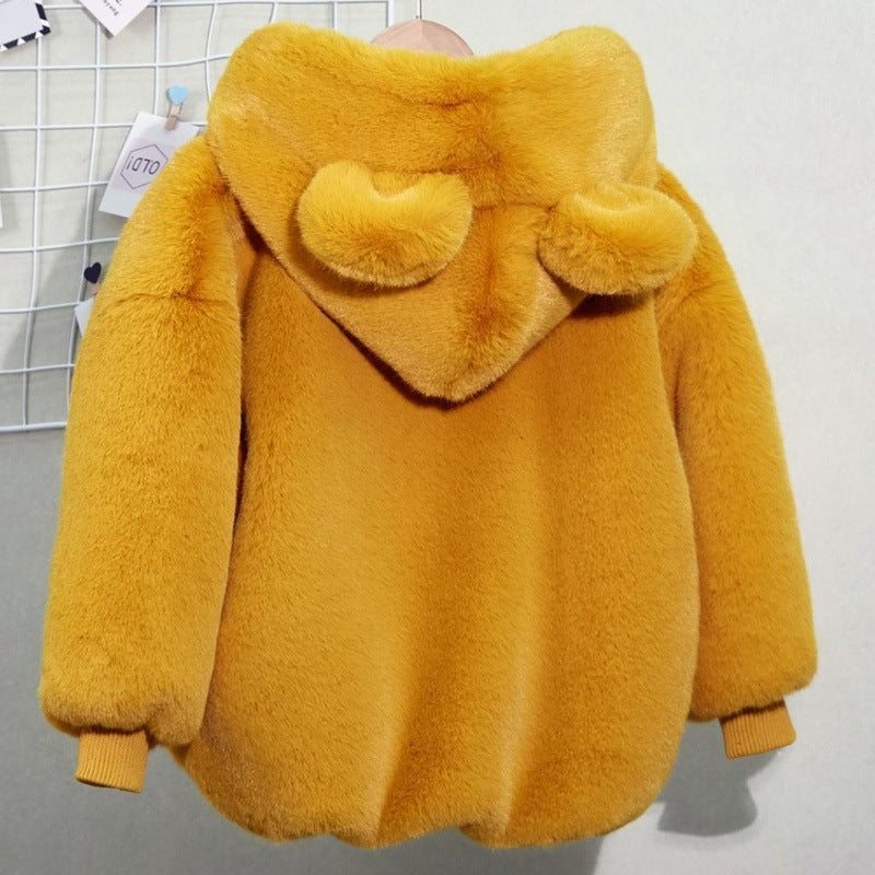 Autumn And Winter Thickening Children's Fur Mink Fur