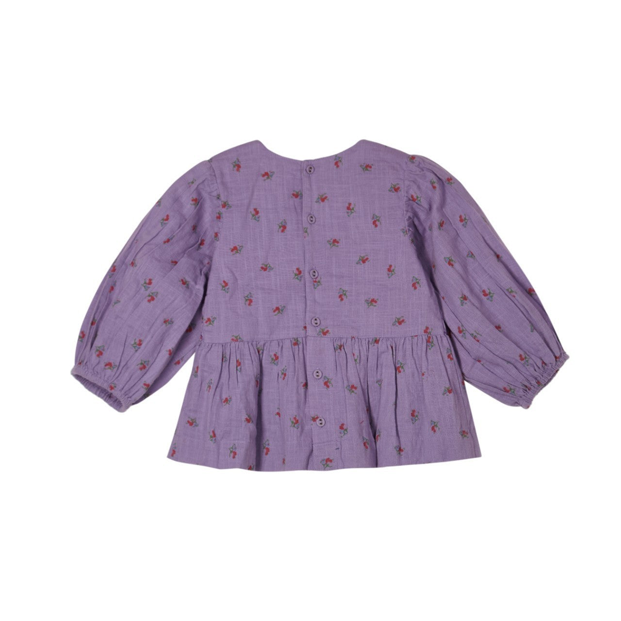 Girl's Purple Baby Doll Shirt Handmade