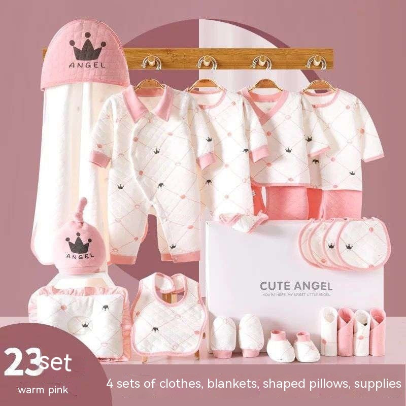 Vêtements pour bébés, costume en pur coton pour nouveau-né, coffret cadeau