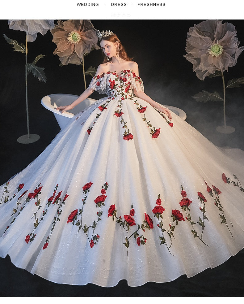 Vestido de novia estilo Mori con sujetador de novia temperamento