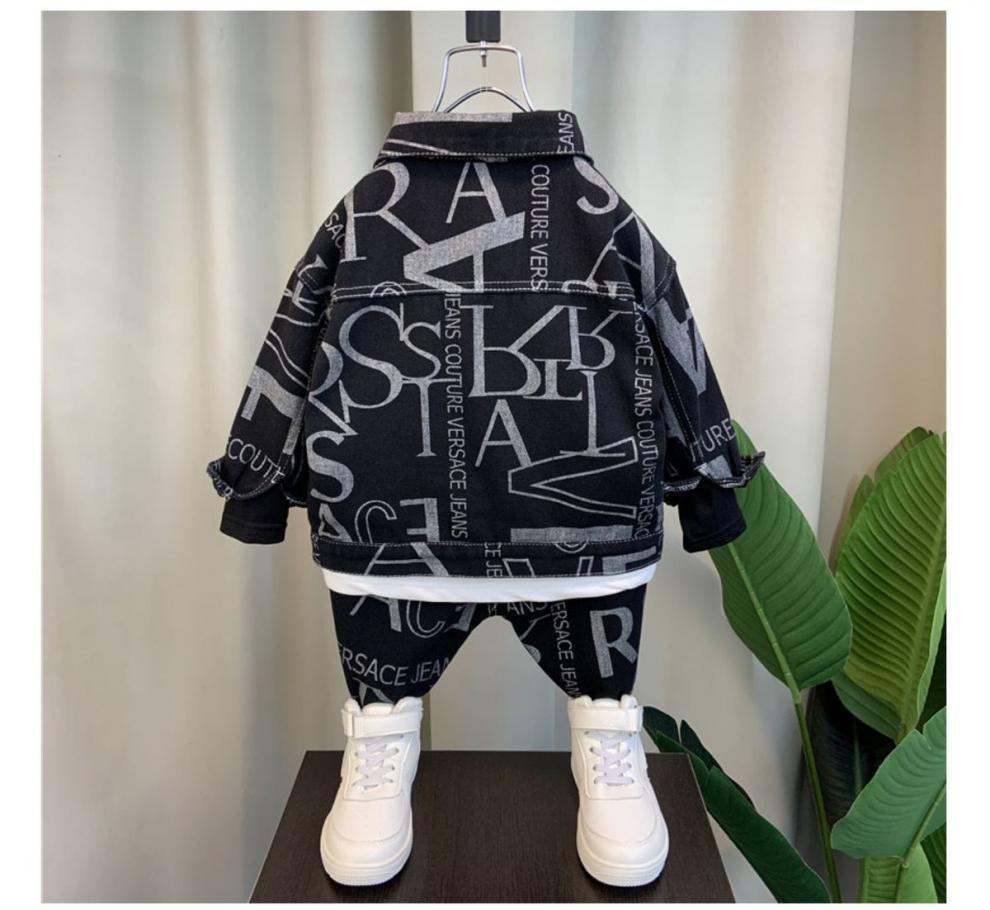 Boys Suit Spring And Autumn New Children Denim Wear