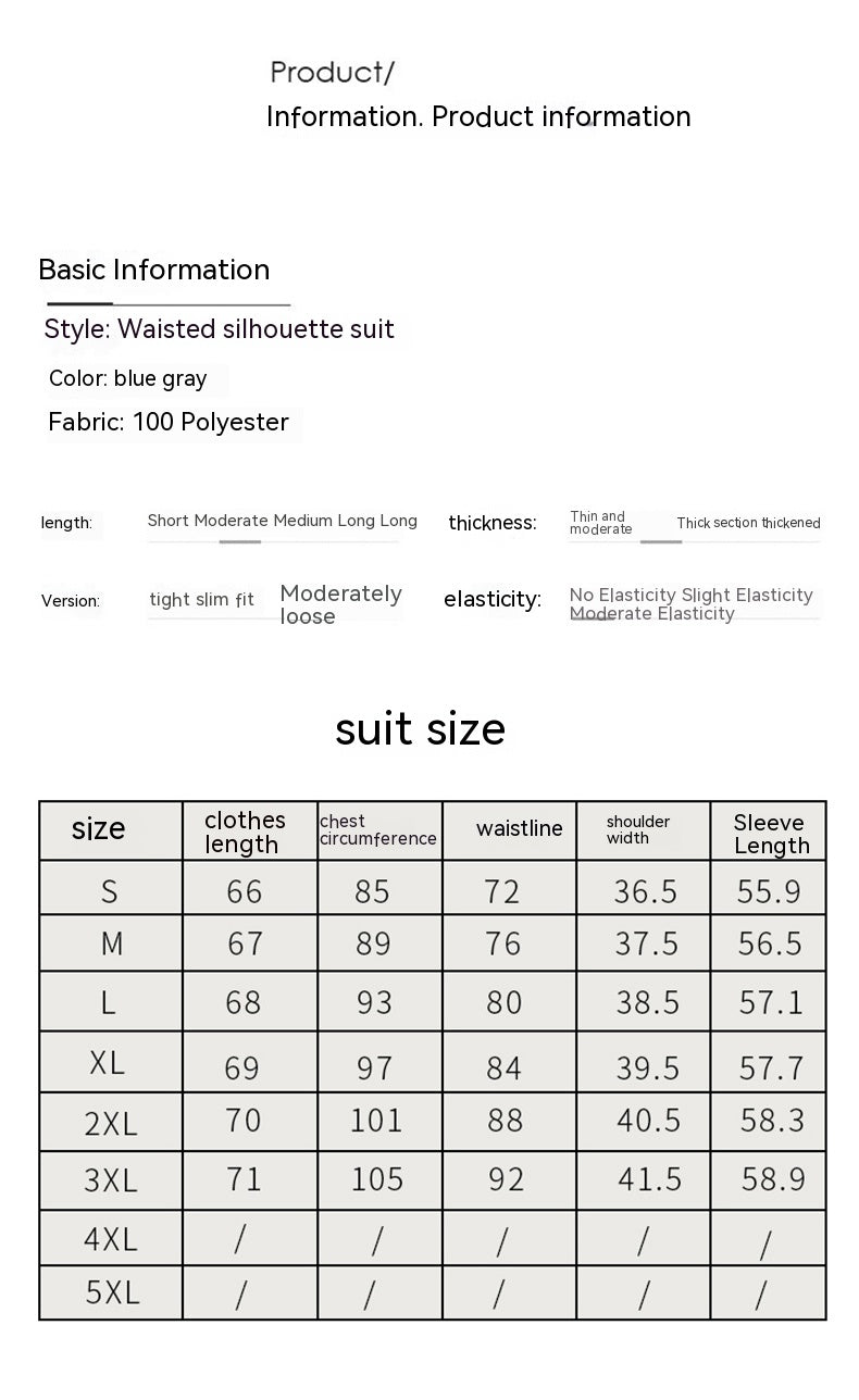 Women's Business Wear Fashion Jacket Pants Suit