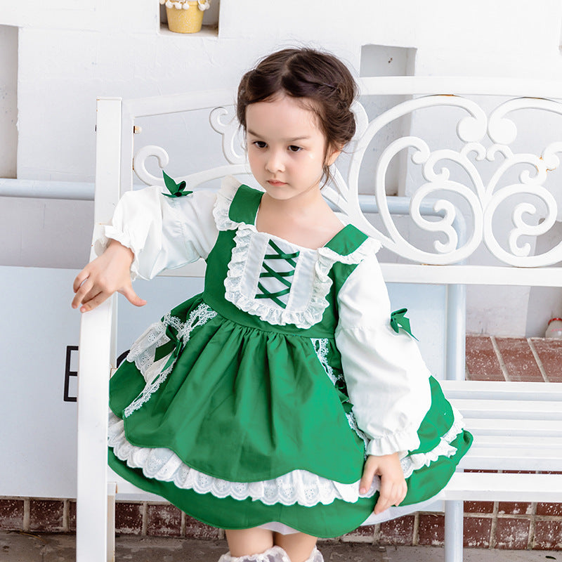 Vestido de lolita de estilo dulce y occidental Vestido para niños Princesa esponjosa