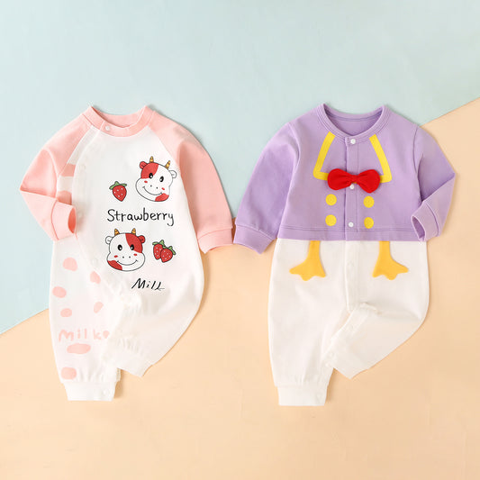 Long-sleeved Romper Girl Baby Clothes Autumn Suit