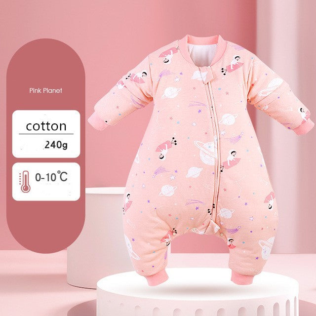 Baby autumn and winter one-piece pajamas