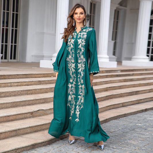 Robe brodée de soirée pour femmes de Dubaï