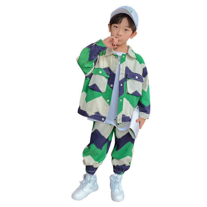 Boys' Sports Leisure Spring And Autumn Suit