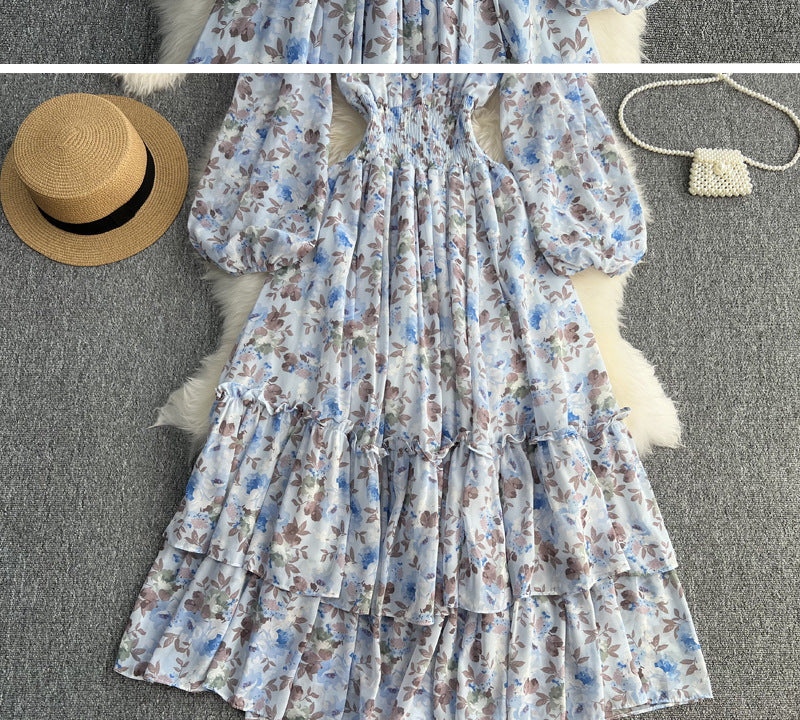 Women's Seaside Holiday Floral Dress