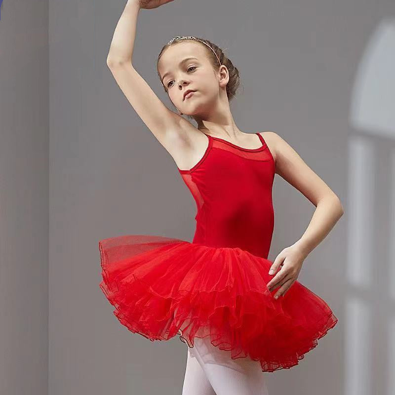 Vêtements de danse pour femmes, exercices à manches courtes, jupes de Ballet pour tout-petits et enfants