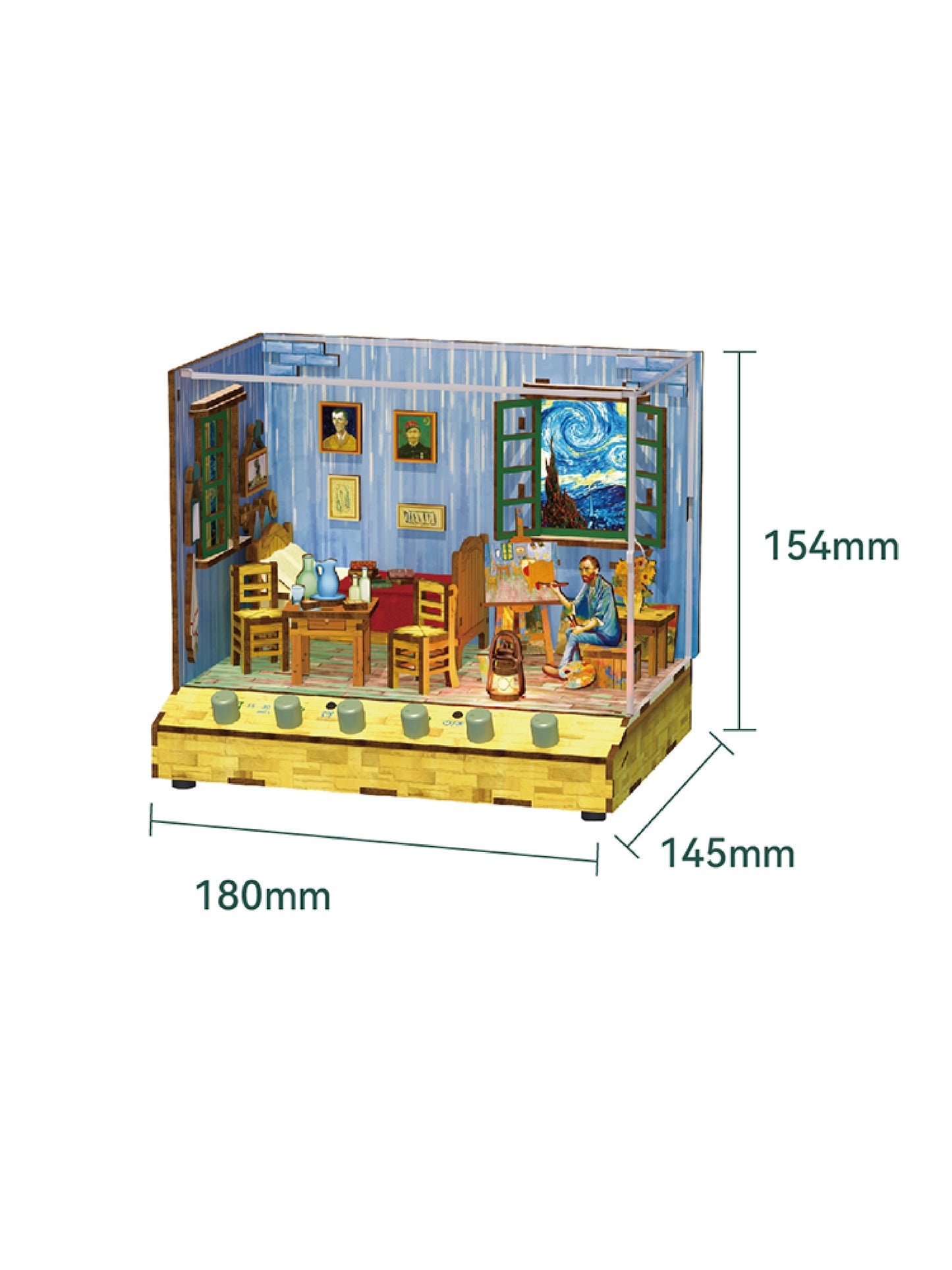 Assembled Scene Cottage Handmade Diy Villa Wooden 3d Ornaments