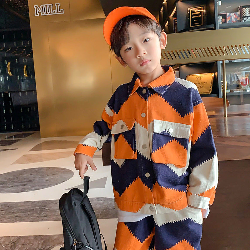 Boys' Sports Leisure Spring And Autumn Suit